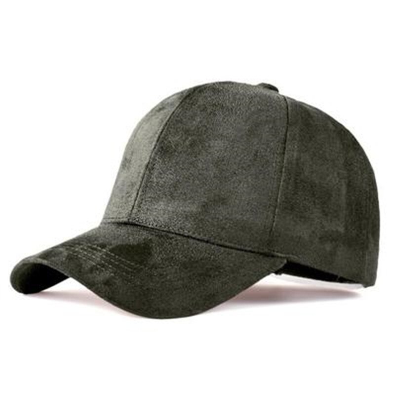 Suede for Men and Women Baseball Cap solid color Gorra adjustable cap Street Hip Hop Caps Available in multiple colors: green