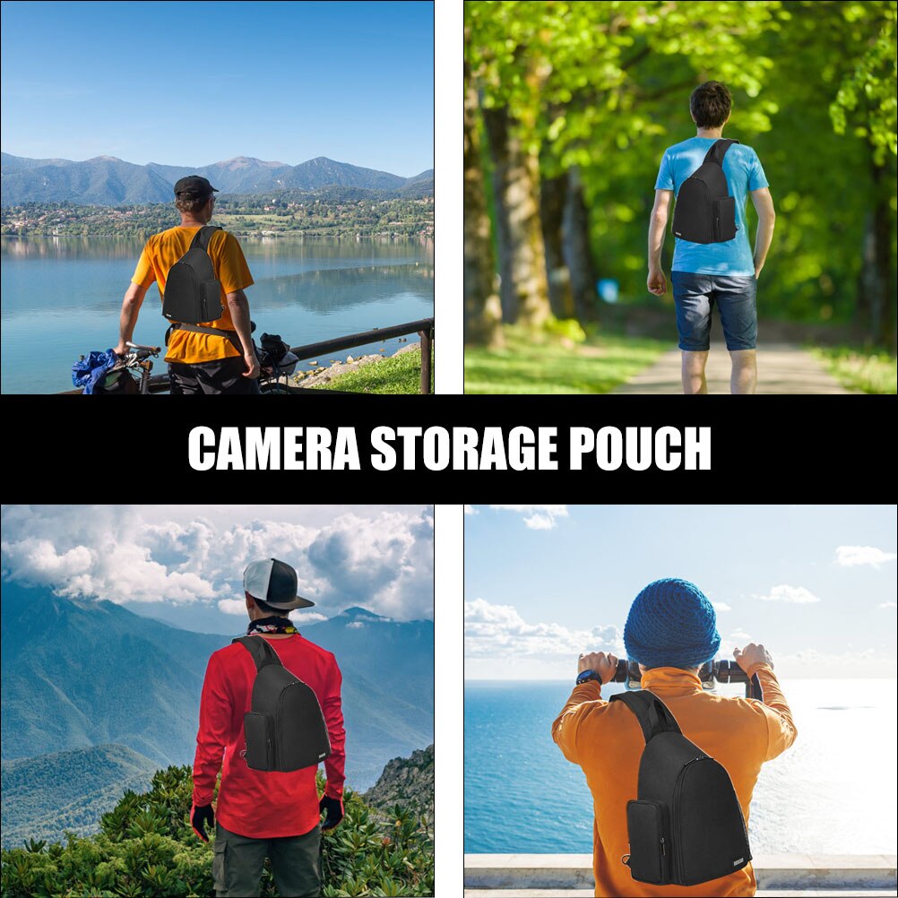 Portable Travel Camera Bag Camera Storage Pouch Lightweight Cross Body Shoulder Bag