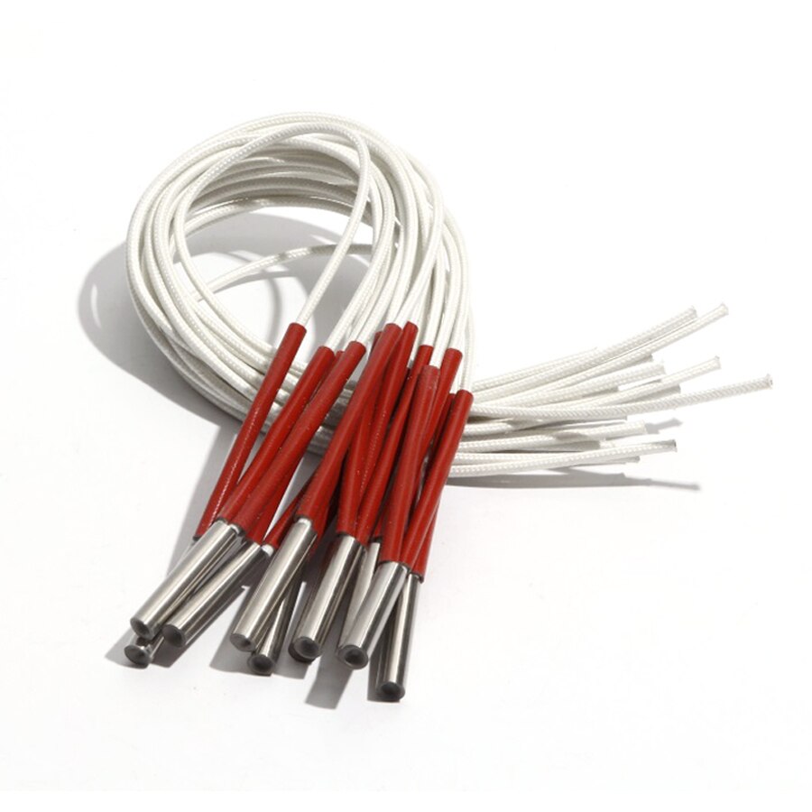 5PCS 6mm Diameter 25~35mm Length 304SUS High Density Single Head Dual Cartridge Heater 110V/220V/380V 45W/50W/60W/65W/70W