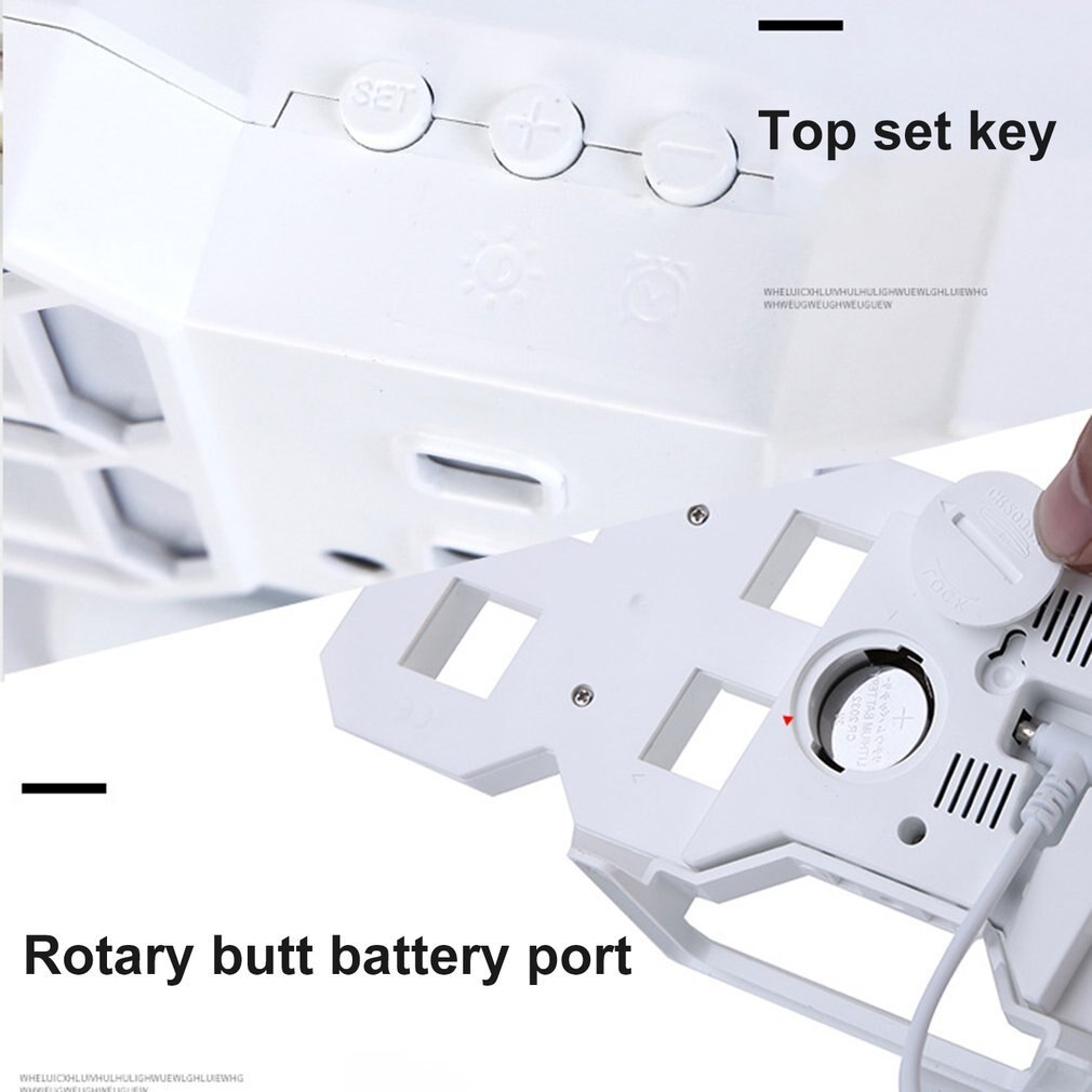 3D LED Digital Wall Clock 24/12 Hour Display Timer Alarm Colorful LED Living Room Bedroom Wall Clock Electronic Snooze Calendar