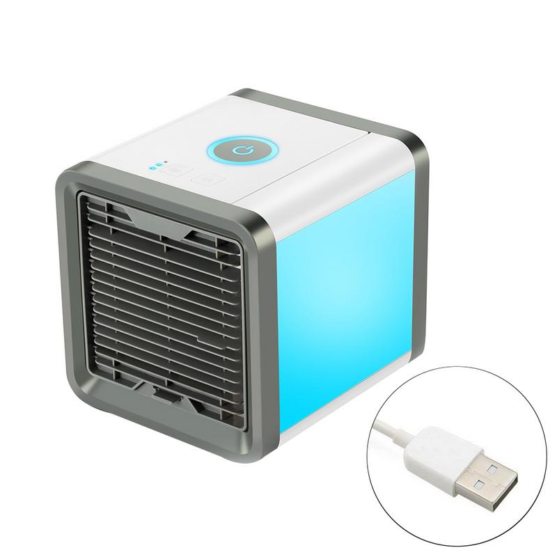 USB Mini Portable Air Conditioner Humidifier Purifier Desktop Air Cooling Fan Car Air Cooler Fan For Car And Office Home: Default Title