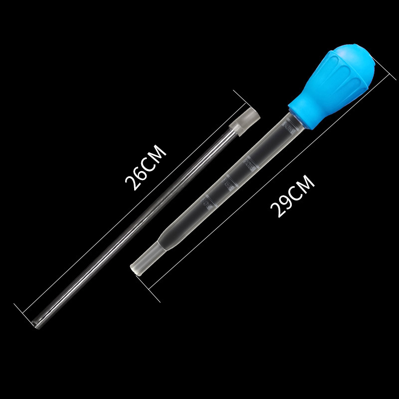 Sifón para acuario, pipetas alargadas, aspiradora para pecera, herramienta de limpieza Simple para cambiador de agua de acuario, 29cm, 54cm, 30ml y 50ml