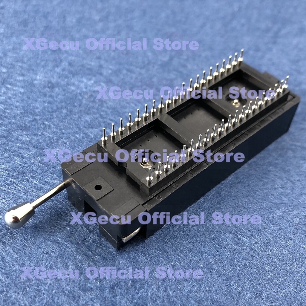 One pcs Black 40 PIN Universal ZIF Socket for DIP IC MCU+40 PIN Round Hole Socket