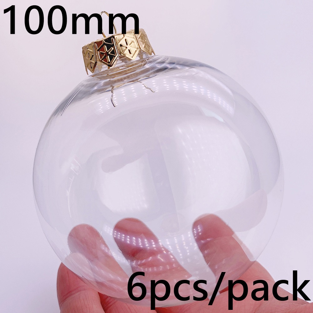 6 Stuks X Diy Shatterproof Transparant Huis Kerstversiering Kerstbal Ornament 115*60Mm Plastic Diamant: Army Green