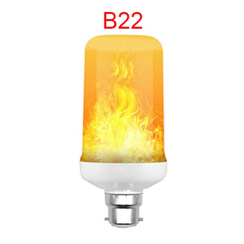 4 tilstande førte brandeffekt  e12 e14 b22 e27 førte pærer magnetisk flammelampe med fjernbetjening usb opladet bordnatlys: B22