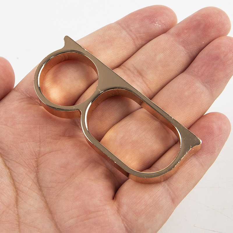 1PCS Persönlichkeit Übertreibung Doppel Knuckle Ring Für Männer Zwei Finger Punk Ring
