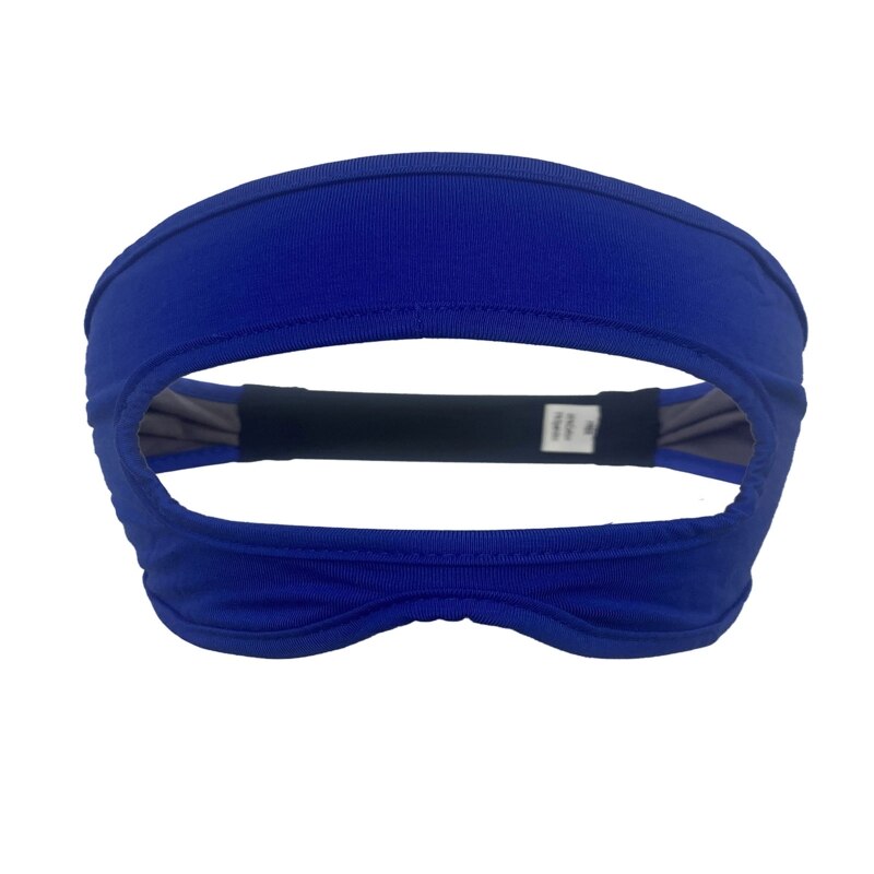 Umweltfreundliche stoff-augenmaske, atmungsaktiver bezug, kompatibel mit oculus quest 2/ , quest 2 und htc vive, elastisches schweißband: Blau