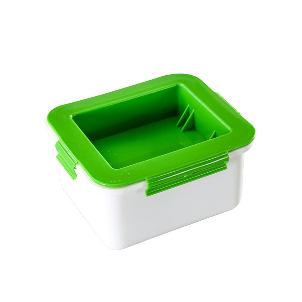 Tofu Pers Tofu Afdruiprek 3-Layer Tofu Pers Ingebouwde Drainage Water Verwijderen Tool Vaatwasmachinebestendig Keuken Koken tool Set: Default Title