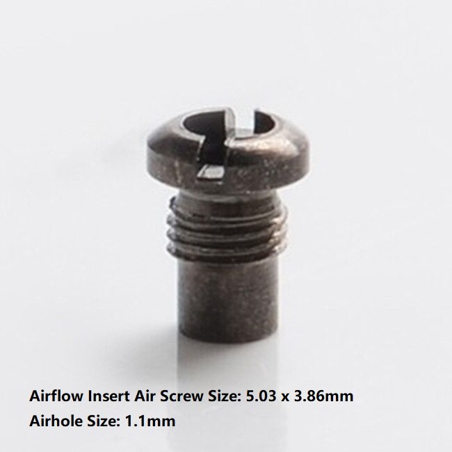 SXK Flusso D'aria Inserto Aria A Vite per Flash e Vapore Acqueo V4.5/V4.5S + RTA: Airhole 1.1mm black