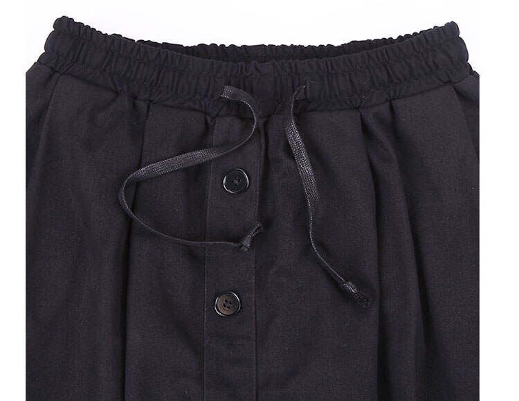 Hombres estilo japonés holgado Casual abajo entrepierna Harem Pantalones Hombre Streetwear Hip Hop gótico pantalones hombres Joggers pantalones de chándal oscuro