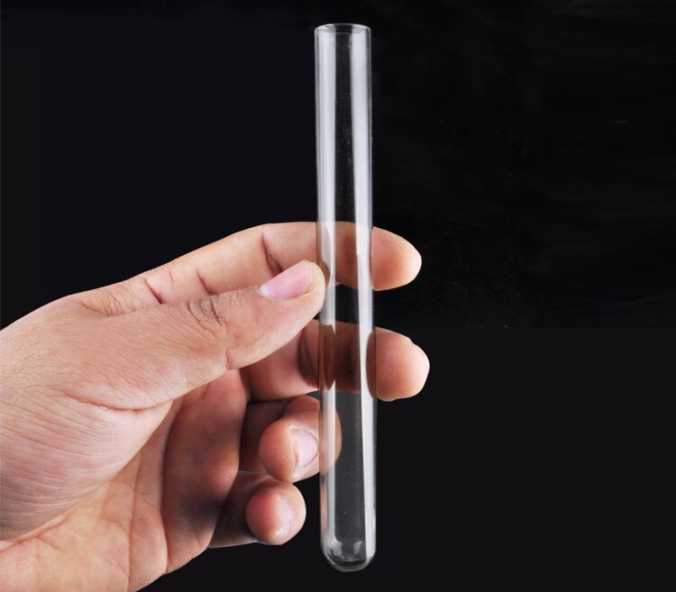 100pcs clear 13*100mm glass test tube round bottom all Size available