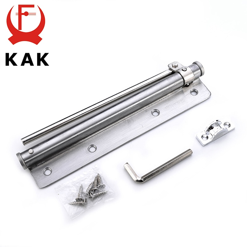 Kak Verstelbare Deurdranger Rvs Automatische Deur Lente Silver Tone Sterkte Voor Home Office Deur Brandwerende Gate 40 kg