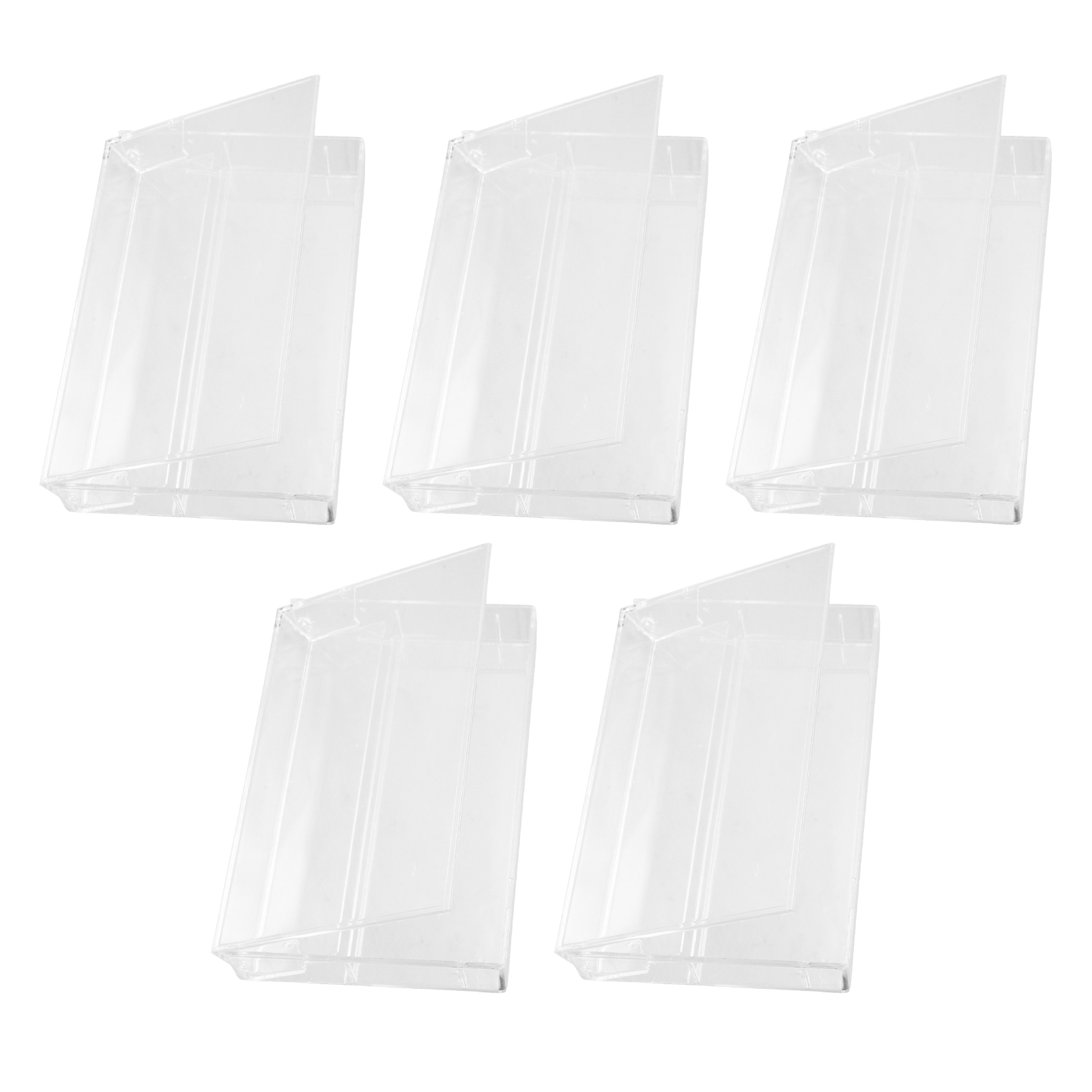 5 Pcs Cassette Tape Case Audio Cassette Box Plastic Cassette Holder Clear Music Cassette Box Recording Cassette ganizer Cd Bags