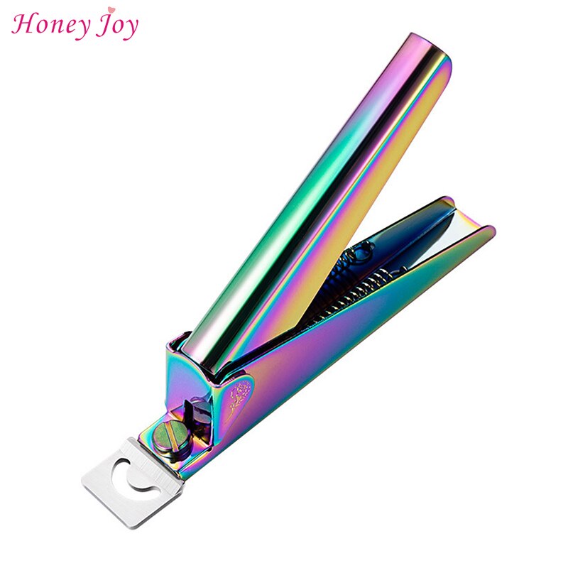 Regenboog Acryl Uv Gel Kunstnagels Tip Cutter False Nail Rand Manicure Clippers Voor Vierkante Ronde Vorm Franse Nail Tips