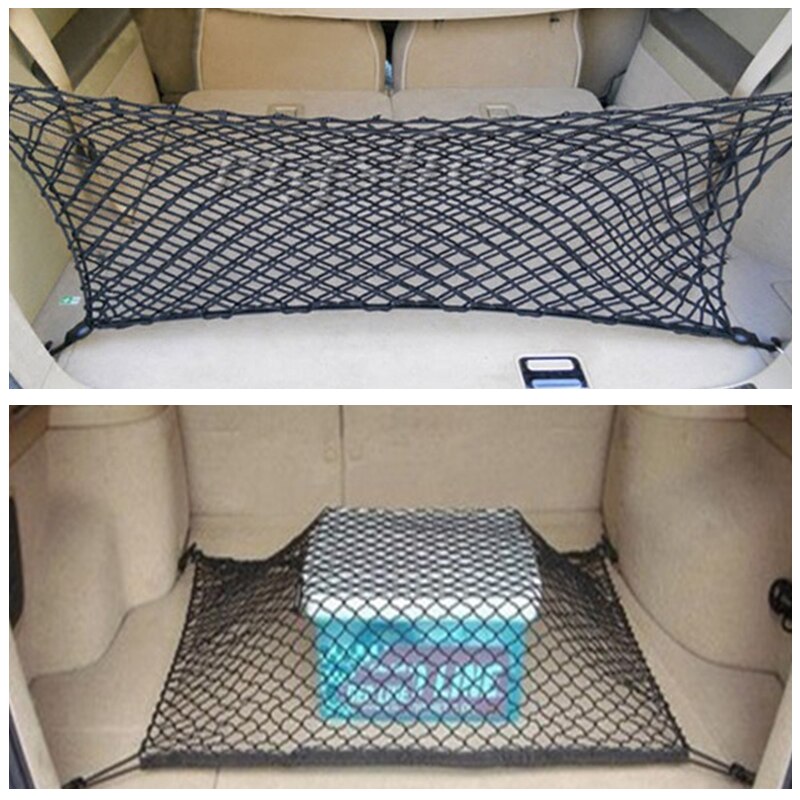 Til peugeot 206 307 308 207 508 jaguar suzuki swift grand vitara bil bagagerum bagagerum opbevaring nylon elastisk mesh net