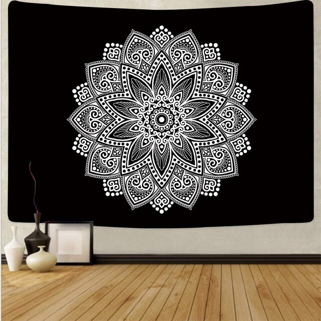 Mandala India tapiz del sol Luna pared artística decoración del hogar tapicería tapiz Hippie tarifa colgando de la pared decoración de la habitación de dormitorio: 12
