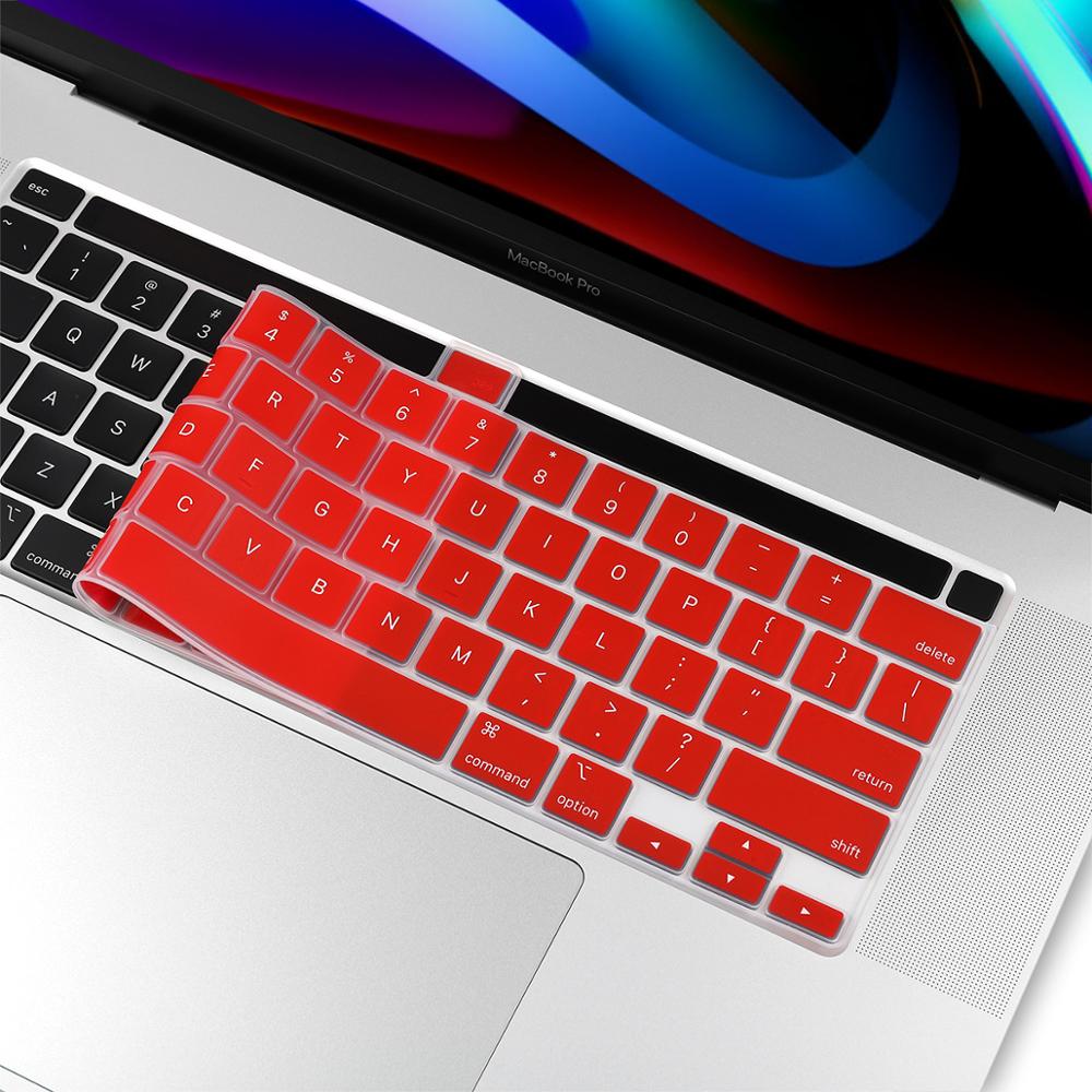 Keyboard Cover for Macbook Pro 16 Model A2141 US Enter English Alphabet Silicone Keyboard Protector Skin