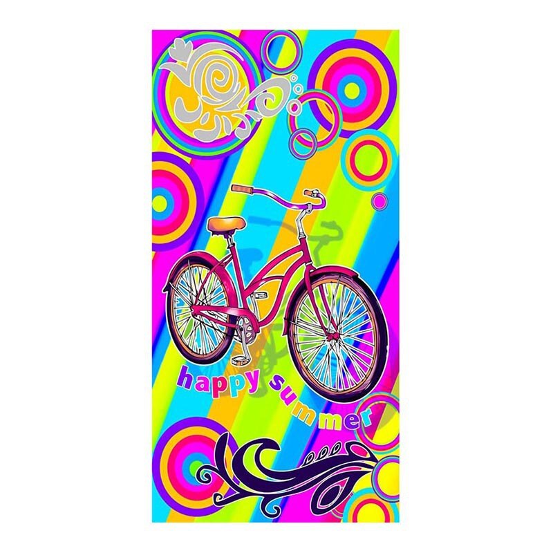 180*100Cm, Microfiber Slaapkamer Outdoor Camping Strandlaken Polyester Rechthoek Paard Leuke Hond: 7