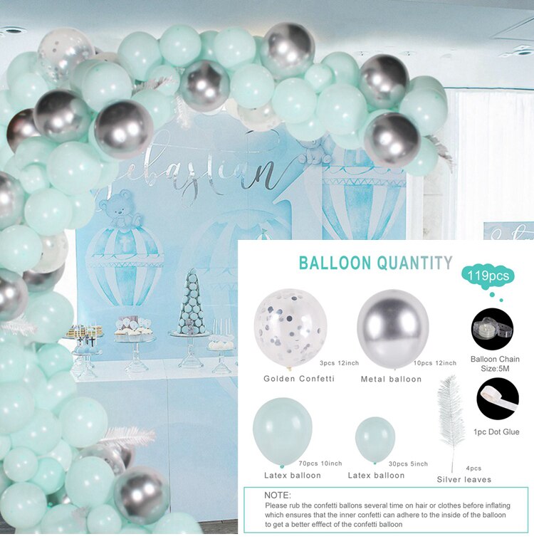 Macaron Balloons Garland Garden Arch Rose Gold Confetti Ballon Wedding Balloon Arch Stand Birthday Party Decor Kids Baby Shower: balloon 7
