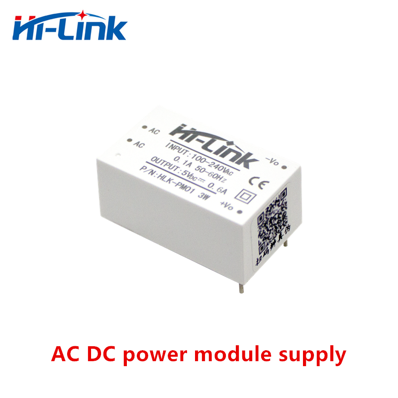 Hi-Linknew white colorHLK-PM01 AC DC 220V to 5V 3W 600mA Step Down Isolated Switching Power Supply Module