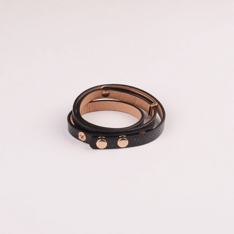 Rainbery unico monogramma PU bracciali in pelle per uomo donna lega Bar strato braccialetto causale Pulseira braccialetto avvolgente JB0801