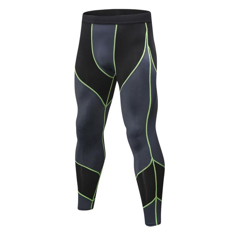 Mand løbebukser træning herre compress gym leggings herre fitness træning sommer fitness åndbare lange bukser: D / M