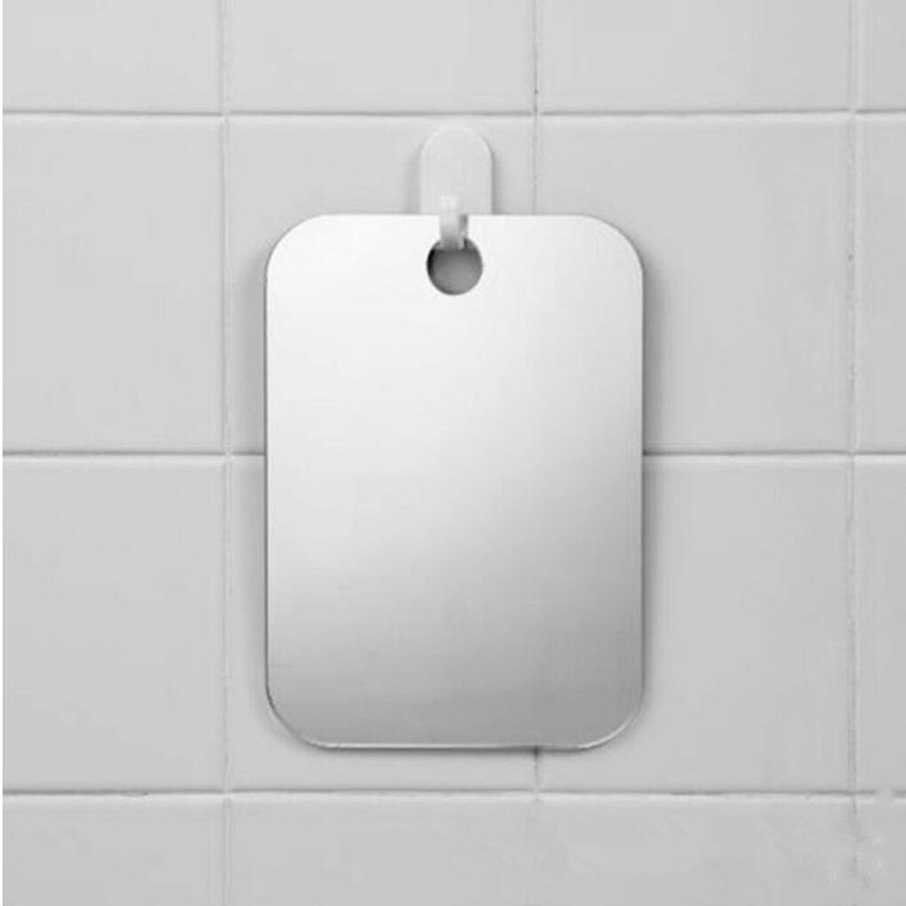 Men Anti-fog Shaving Mirror Home Hotel Bathroom Portable Wall Hanging Acrylic Makeup Mirror