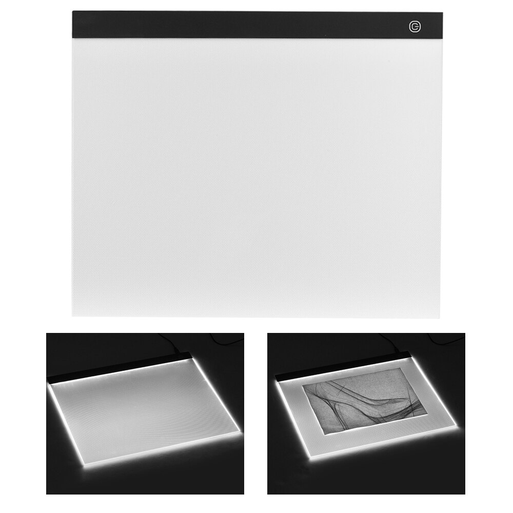 A3 stora ljuslådor led artcraft spårning ljusplatta steglös dimning ögonskyddande pad för tatuering diamantmålning ritning
