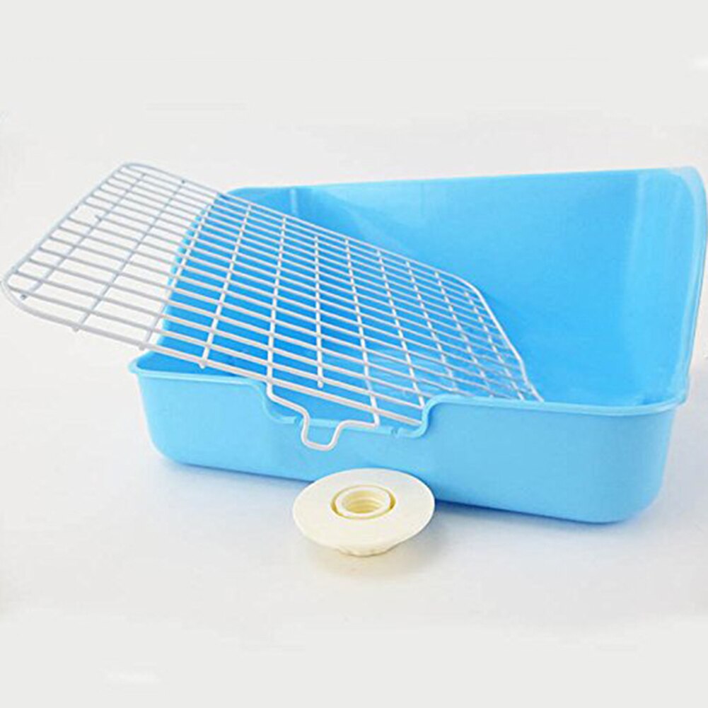 Orinal cuadrado de malla para gatos domésticos, caja de arena de esquina para gatos domésticos, baño para mascotas, bandeja de arena para Animal PEQUEÑO