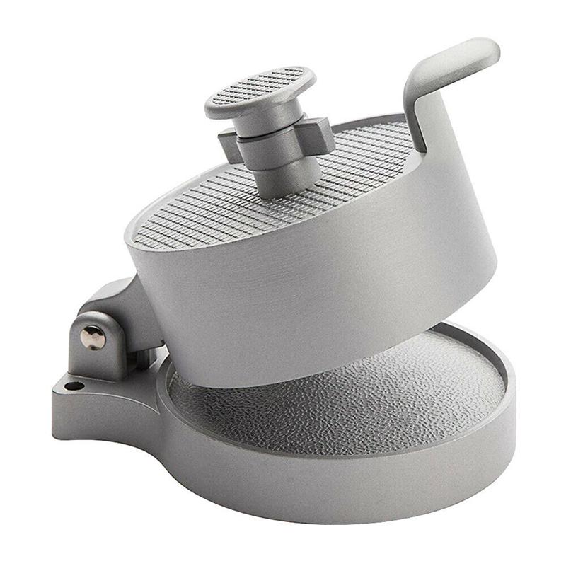 Aluminiumslegering hamburger kødpresseværktøj burger maker oksekødsfabrikanter skimmel burger pressemaskine værktøj (sølv)