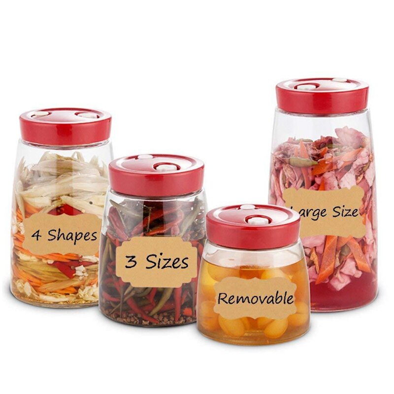 192pcs/6sheets Essential Oil Bottle Labels Sticker Kraft Paper Perfume Cosmetic Bottle Identify Sticker