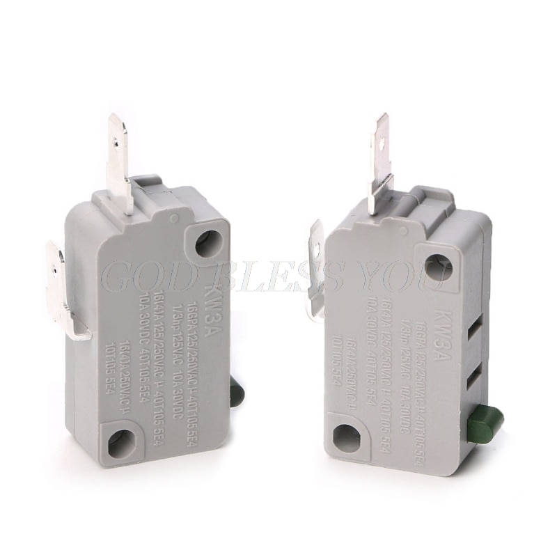 2Pcs KW3A Microwave Oven Door Micro Switch 125V/250V 16A Normally Open Switch