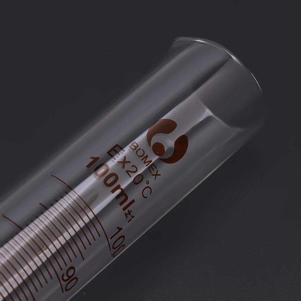 10ml 25ml 50ml 100ml Graduated Cylinder Measuring Tool Chemistry Cylinder Set Lab Glass Measuring Container