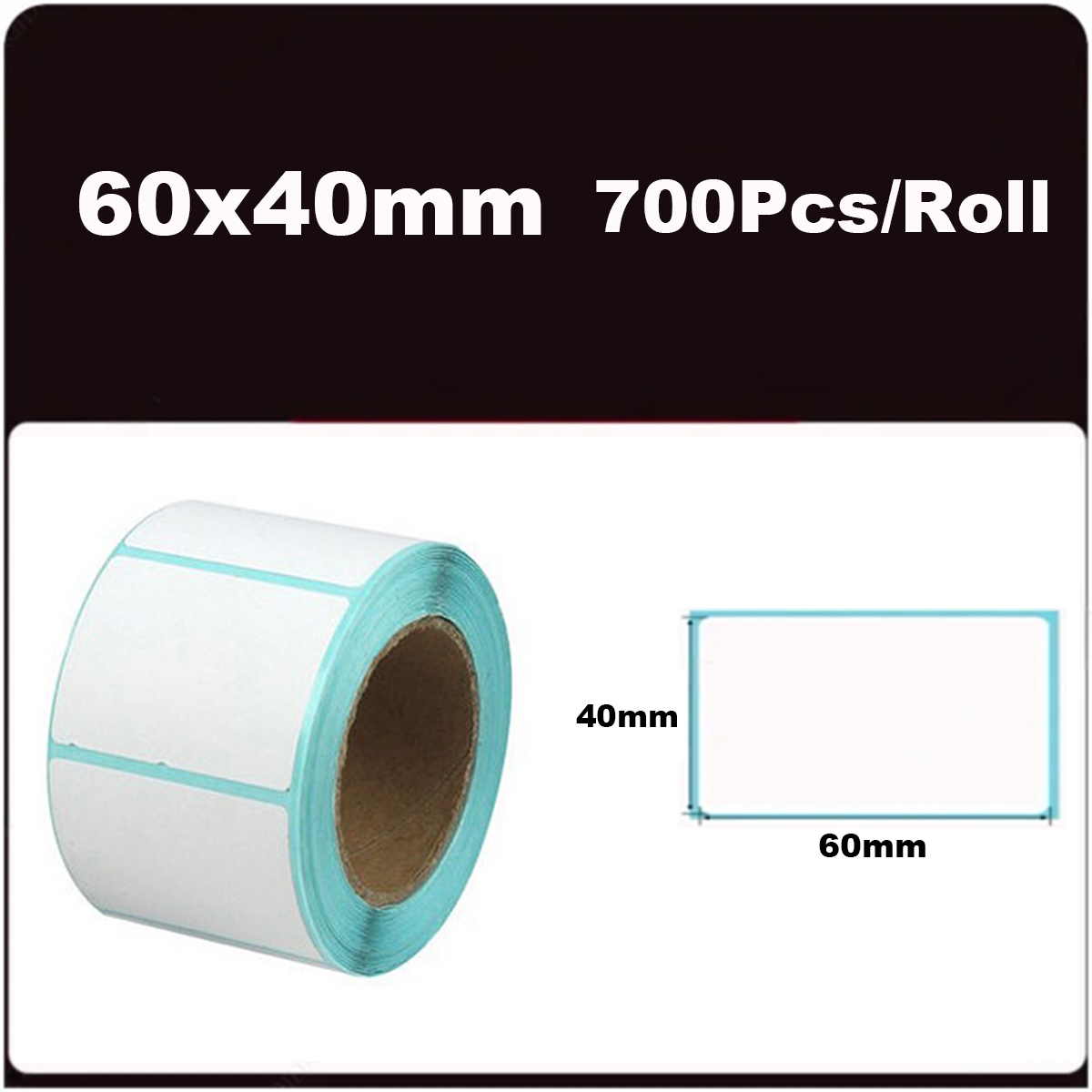 Thermal Labels 20/30/40/50 White Blank Thermal Printer Labels SKU Barcode Labels, Self-Adhesive Address Labels Stickers: army green