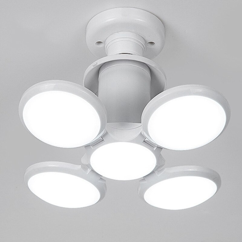 Led folde fodbold ufo lamper pære super lys høj effekt 5 blade 30w ,  til soveværelse restaurant studie værelse mall