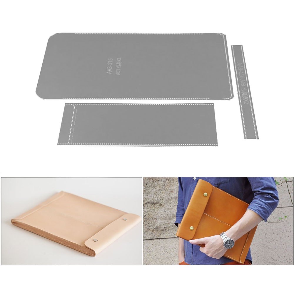 COHEALI Metal Leather Craft Template - Circle & Arc Ruler For DIY Leatherworking Projects