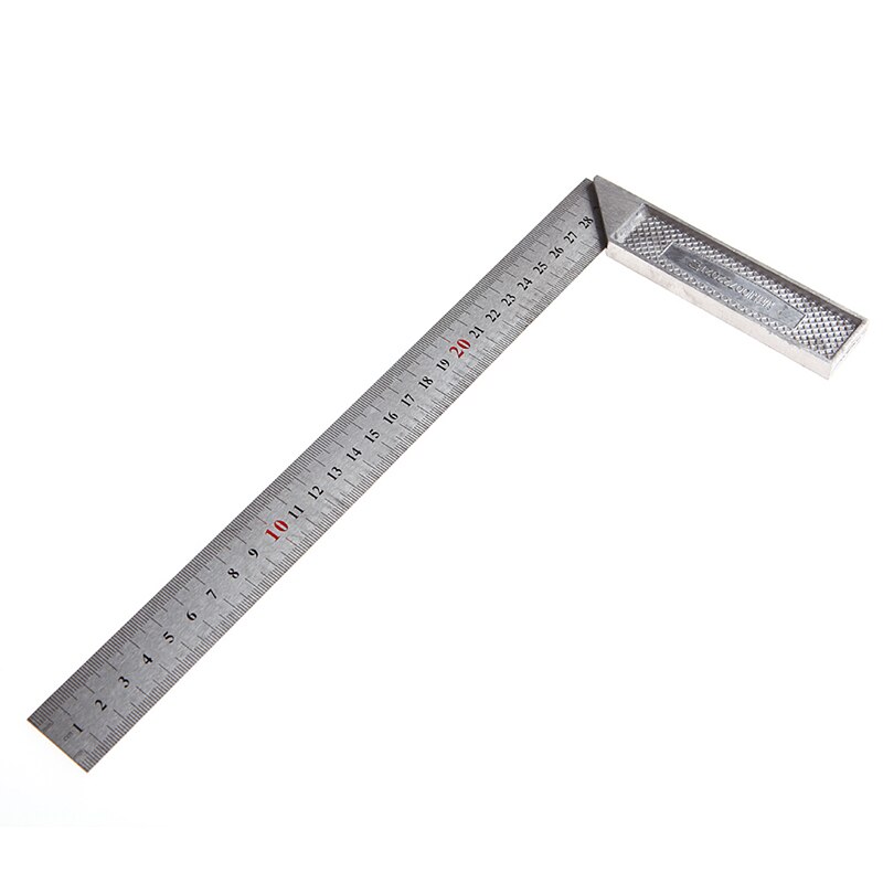 Portable 1Pc 30cm Stainless Steel Right Measuring Angle Square Ruler A0KE