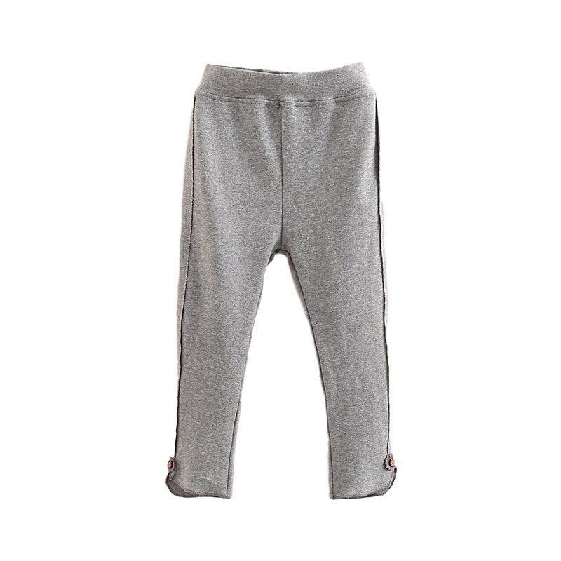 Mallas de algodón con botones para bebé, Leggings para niña, otoño, Primavera, -100 cm, 3, 4, 6, 8, 10, 12 años, 150