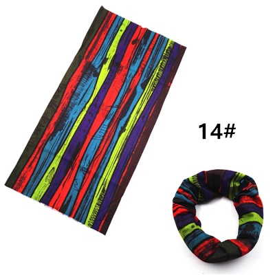 Vindtät cykel sömlös magisk bandana cykling pannband utomhus sport skid bandana huvudbonad mask cykel halsduk: 14