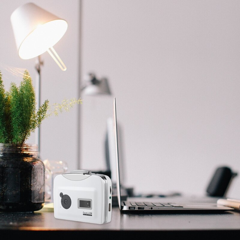 Cassette Tape Player to MP3 Converter 128Kbps Bit Rate Plug &amp; Play Converter