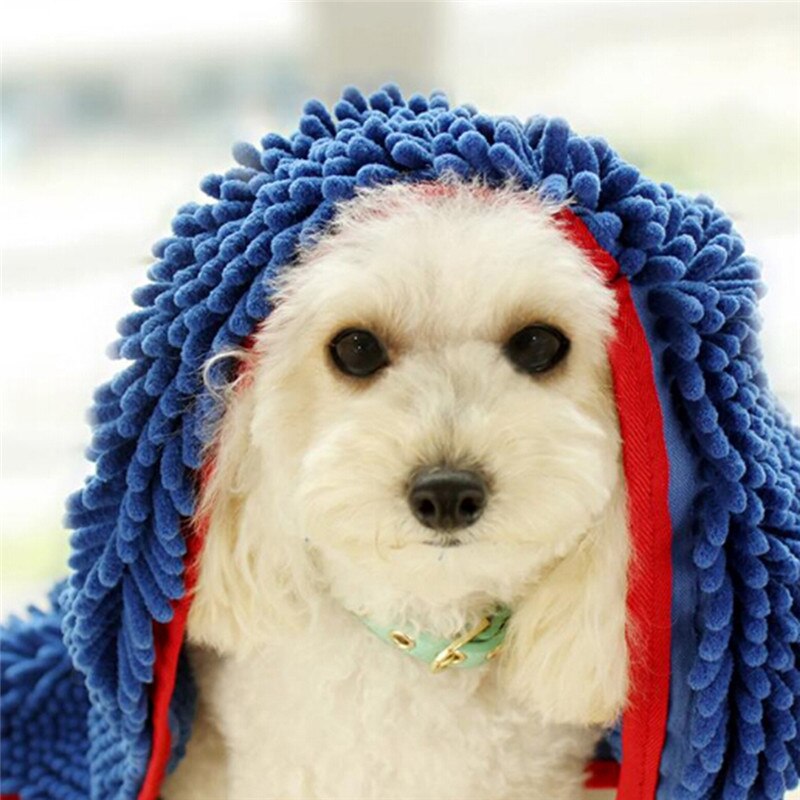 Toalla seca de baño para perros con bolsillos de mano, duradera, de secado rápido, lavable, para evitar el barro y la suciedad, productos para mascotas, suministros para perros 979645