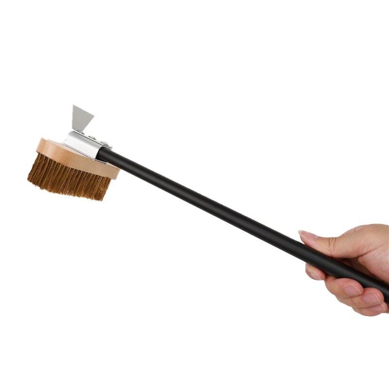 Four à Pizza , brosse de four en laiton, outils de nettoyage en cuivre grattoir grille domestique en laiton: 40CM