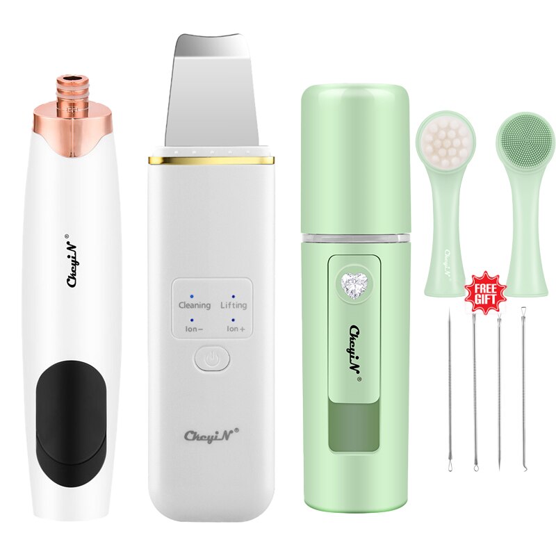 EMS ultrasons visage épurateur points noirs enlèvement tache extracteur acné décapant aspirateur peau visage Spayer pores nettoyant peau