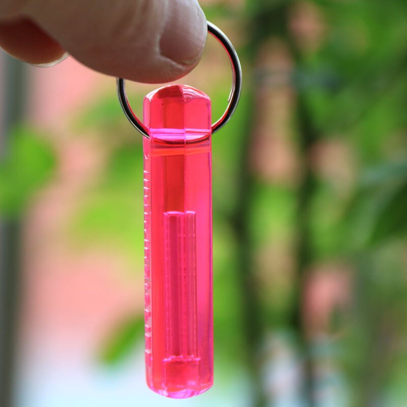 Nite Tritium Glowring Keychain Key Fob Night Automatic Light Self Luminous Fluorescent Tub Tritium: Tinted Pink