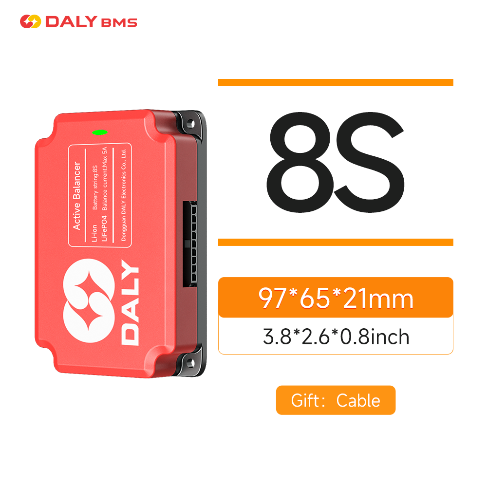 Daly BMS 5A équilibreur actif équilibreur actif Lifepo4 3S 4S 6S 7S 8S 12S 13S 14S 15S 16S pour accessoires de Batterie Batterie au Lithium: Marron