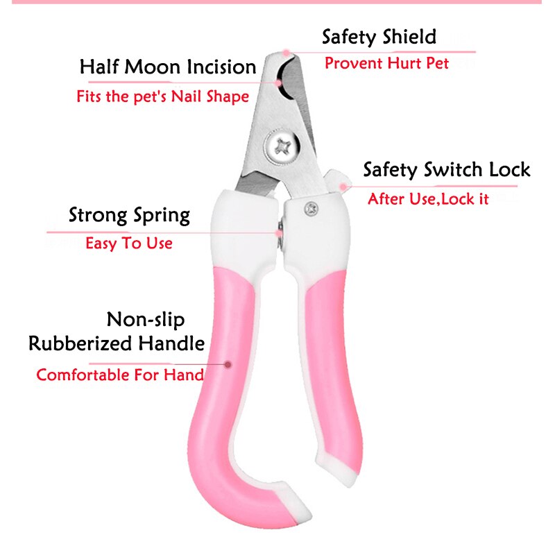 Machine de toilettage pour chiens taille S L | En acier inoxydable, chat, chien chiot, coupe-ongles, petite tondeuse à griffes pour animaux domestiques