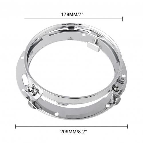 Motorfiets 7 Inch Ronde Koplamp Montagebeugel Houder Motor Accessoires: Default Title