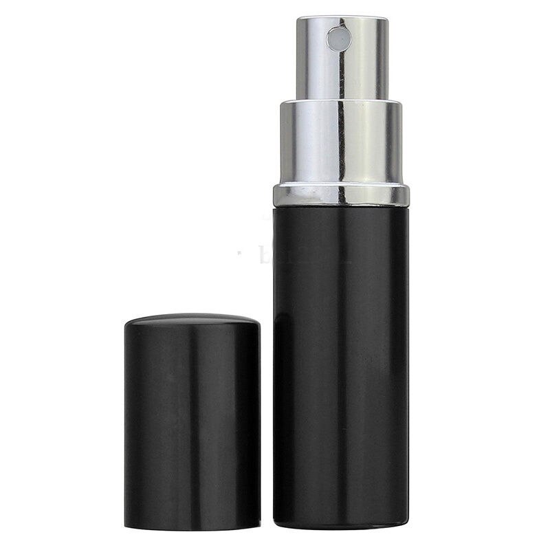 Draagbare Mini Verstuiver Parfumfles Aftershave Make Spray Verstuiver Reizen 10 ml Hervulbare Pomp Parfum Flessen: Black