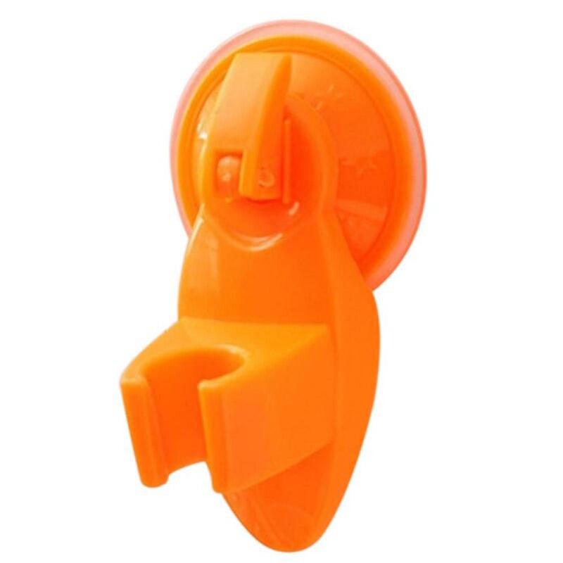 Verstelbare Badkamer Douche Sprinkler Houder Sterke Sucker Soort Douchekop Beugel Stand Voor Douche Montage Nozzle Hoofd Beugel: Oranje