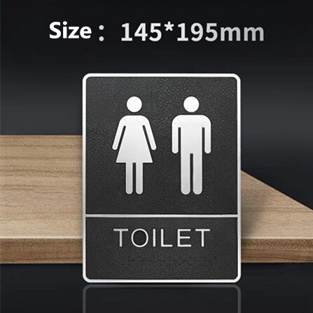 Cartello Toilette cartello decorativo creativo targa Wc segno a parete pasta uso bagno indicatore cartello porta: 3